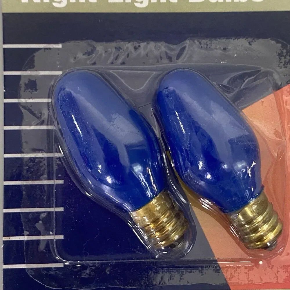 Lot of 6 Feit Electric 7W Night Light Bulbs Red Blue Green Christmas C7